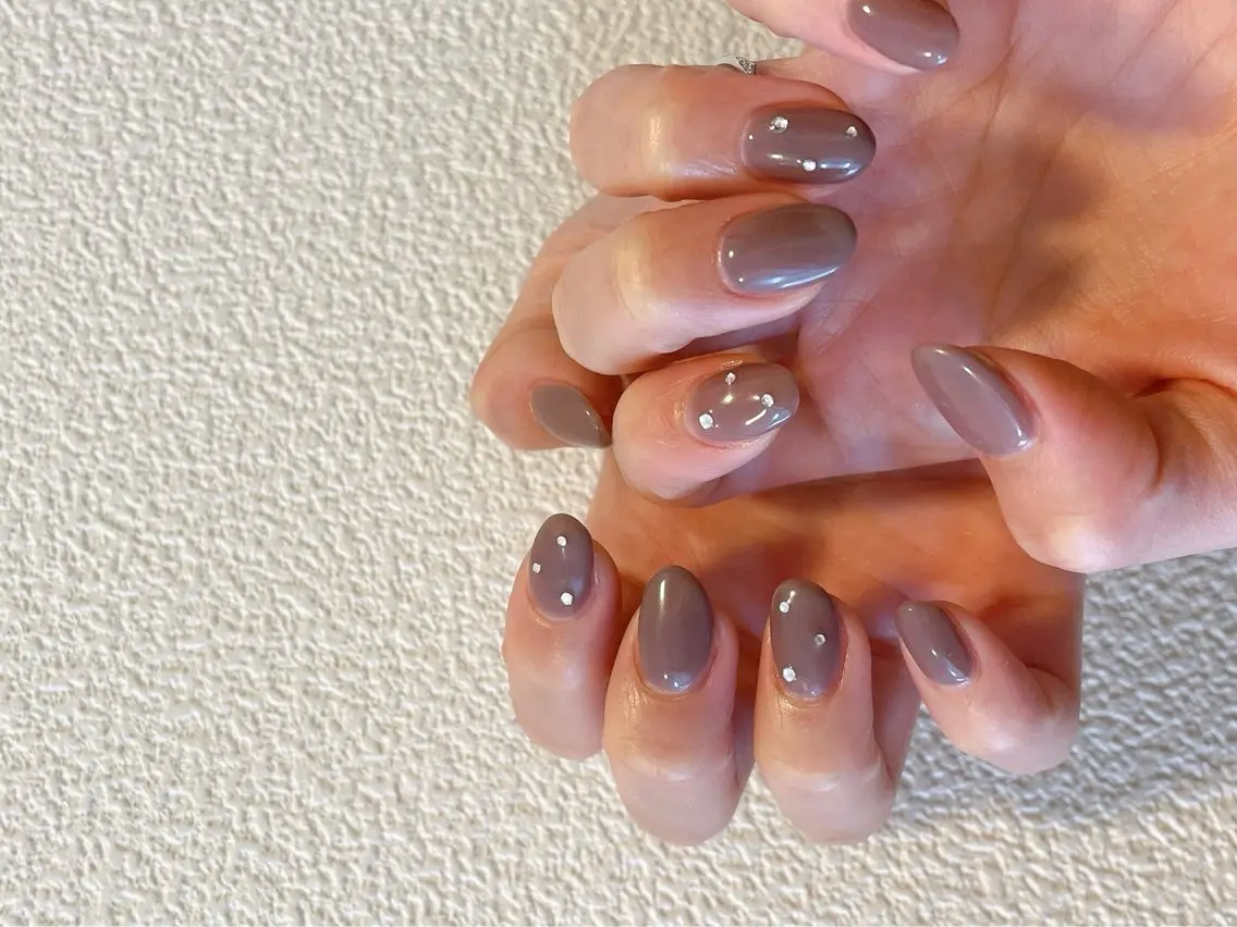 ネイル ジェルネイル 韓国ネイル メンズネイル ワンカラーネイル パラジェル kiki nail たまプラーザのネイルデザイン