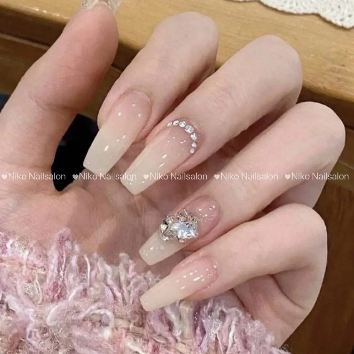 【研修ネイリスト】ベイビーブーマー(カラーグラデーション)4500円の写真
