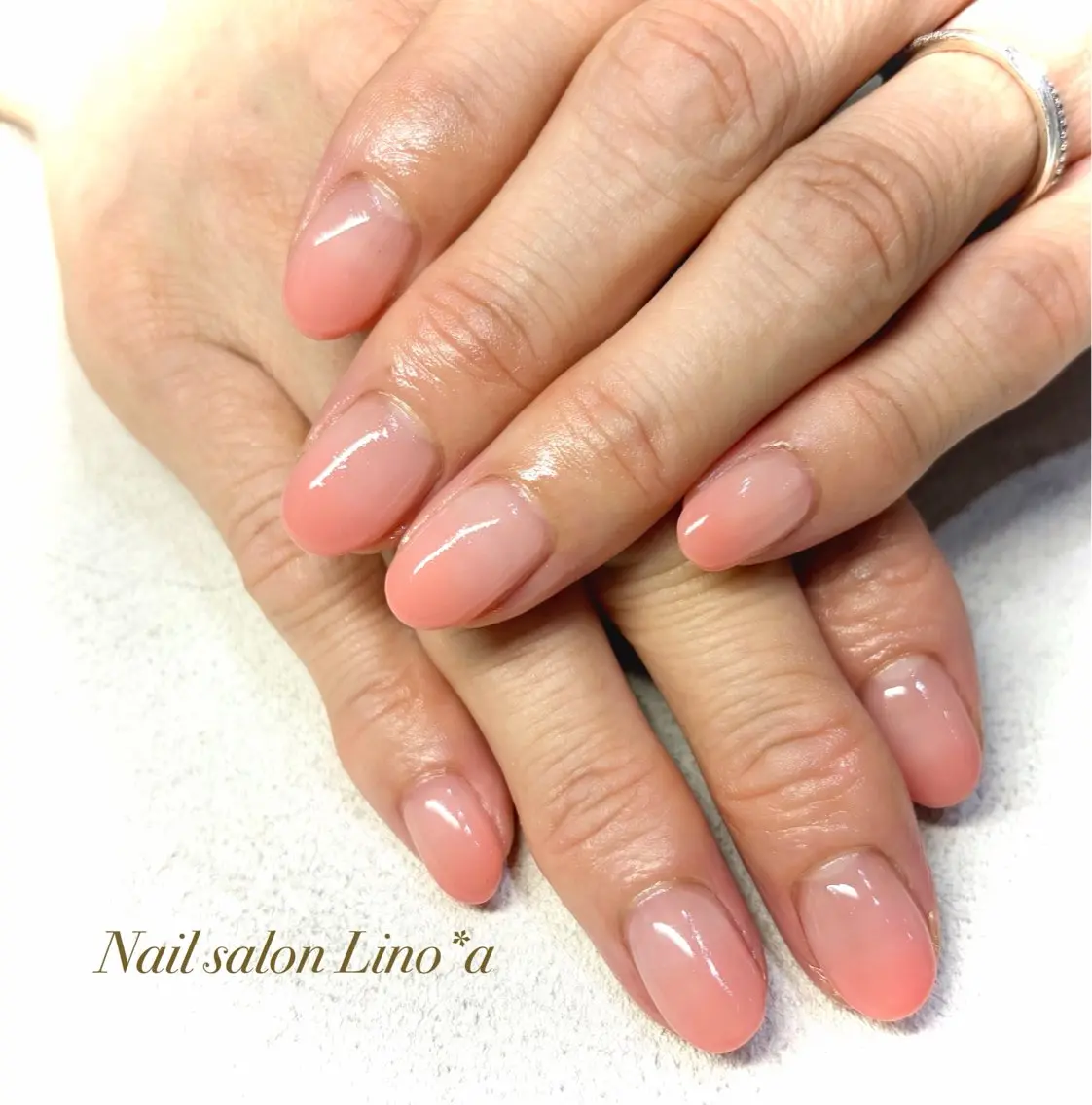 ネイル グラデーション ピンク ハンドネイル Nail salon Lino*aのネイルデザイン