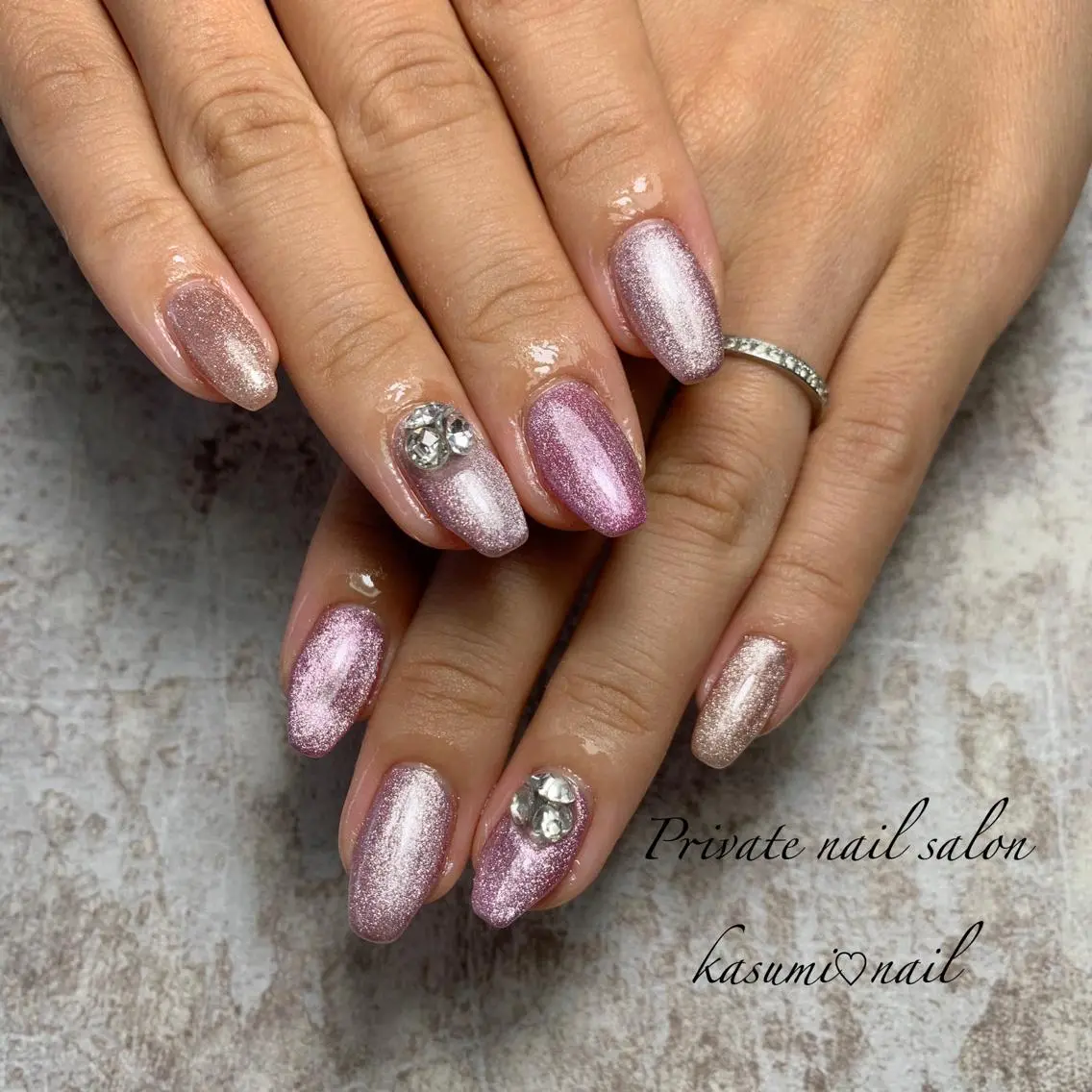 ネイル アートネイル フットネイル ジェルネイル マグネットネイル 大理石ネイル(マーブル) KASUMI♡ Nailのネイルデザイン