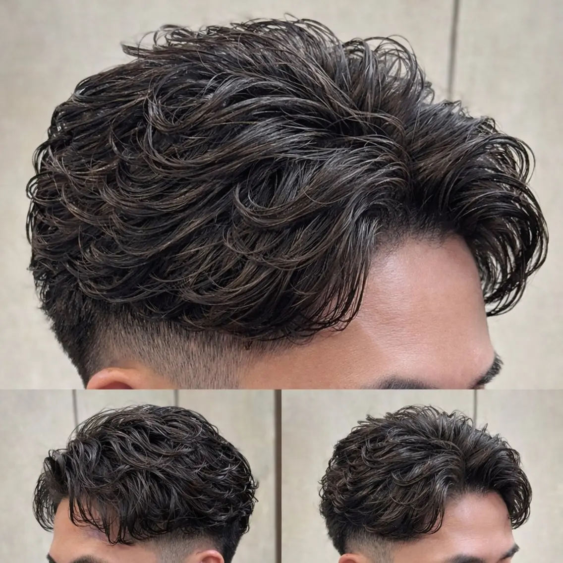 ショート パーマ メンズ カット パーマ トミモト アユムのヘアスタイル