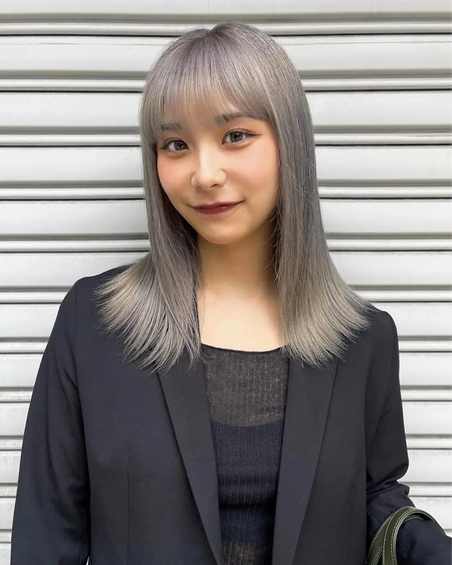 ロング カラー カット ヘアカラー TaNa. 笑南(えみな)のヘアスタイル