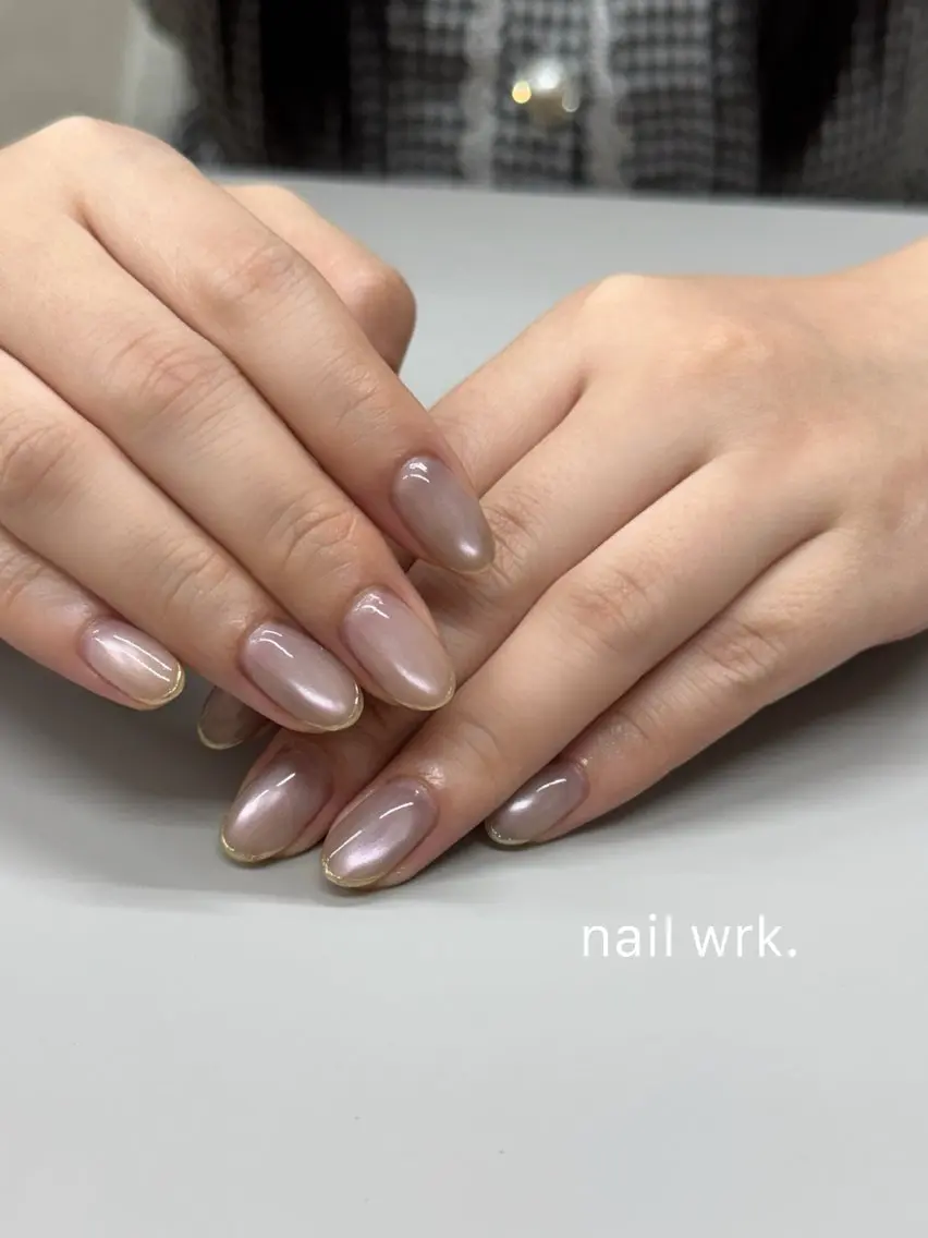 ネイル マグネットネイル ミラーネイル nail wrk. /JUNのネイルデザイン