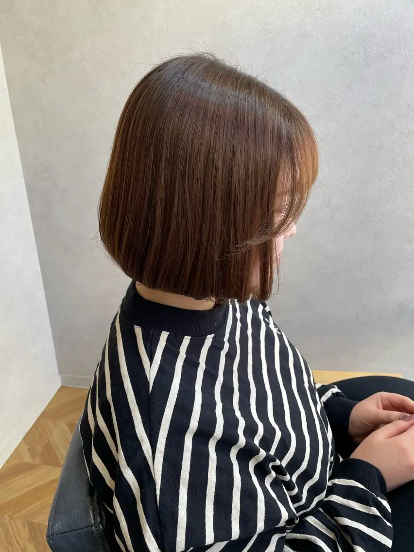 ミディアム ボブ カット ヘッドスパ newi大分/ ヒメノシオリのヘアスタイル