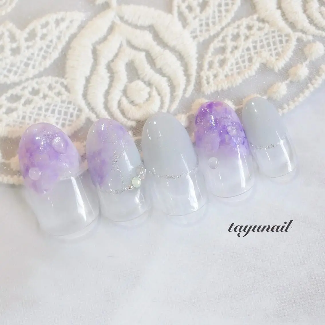 ネイル アートネイル フラワーネイル ジェルネイル ニュアンスネイル ワンカラーネイル ハンドネイル ネイルサロン 【たゆnail】のネイルデザイン