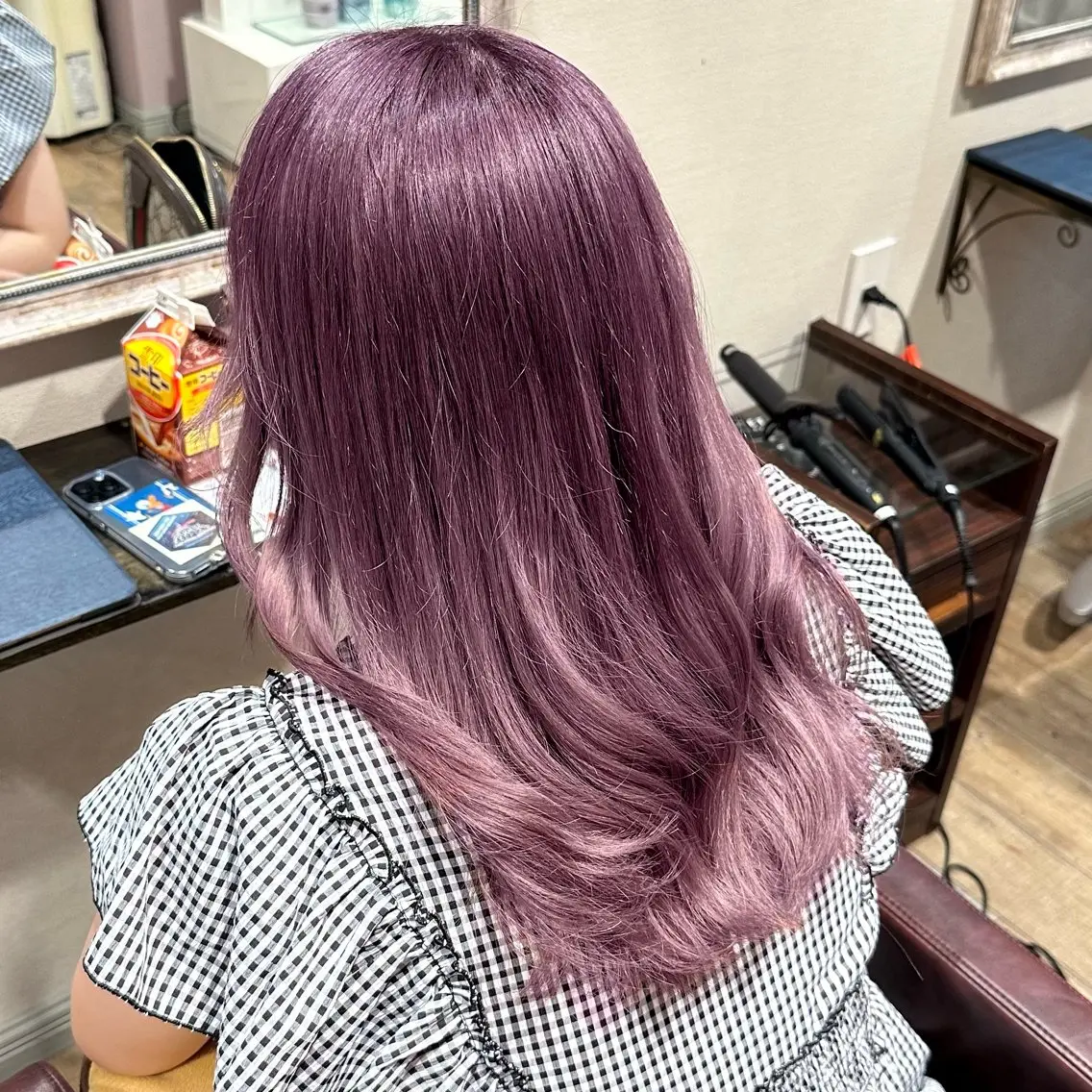セミロング カラー 柔らかいbeige ￤韓国￤🩰マユ🩰のヘアスタイル