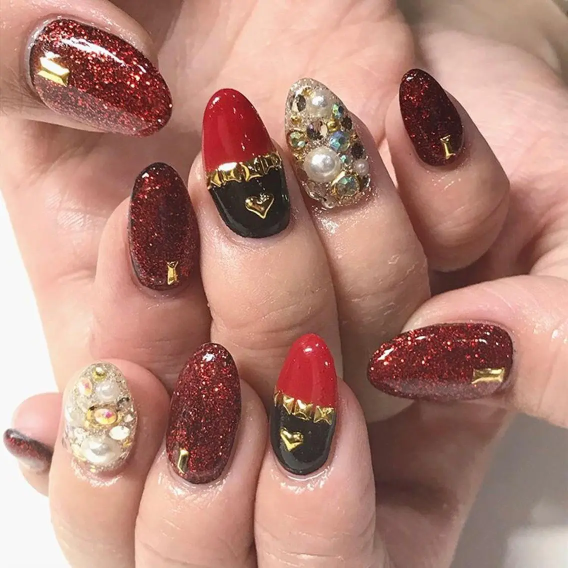 ネイル 渋谷／チップ長さ出し 👑アプレgel-xのネイルデザイン