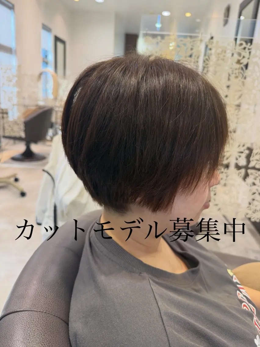 ショート カラー ブラウンカラー オレンジ オレンジブラウン ショートヘア カット ヘアカラー トリートメント ヘッドスパ 下門 紗栄のヘアスタイル