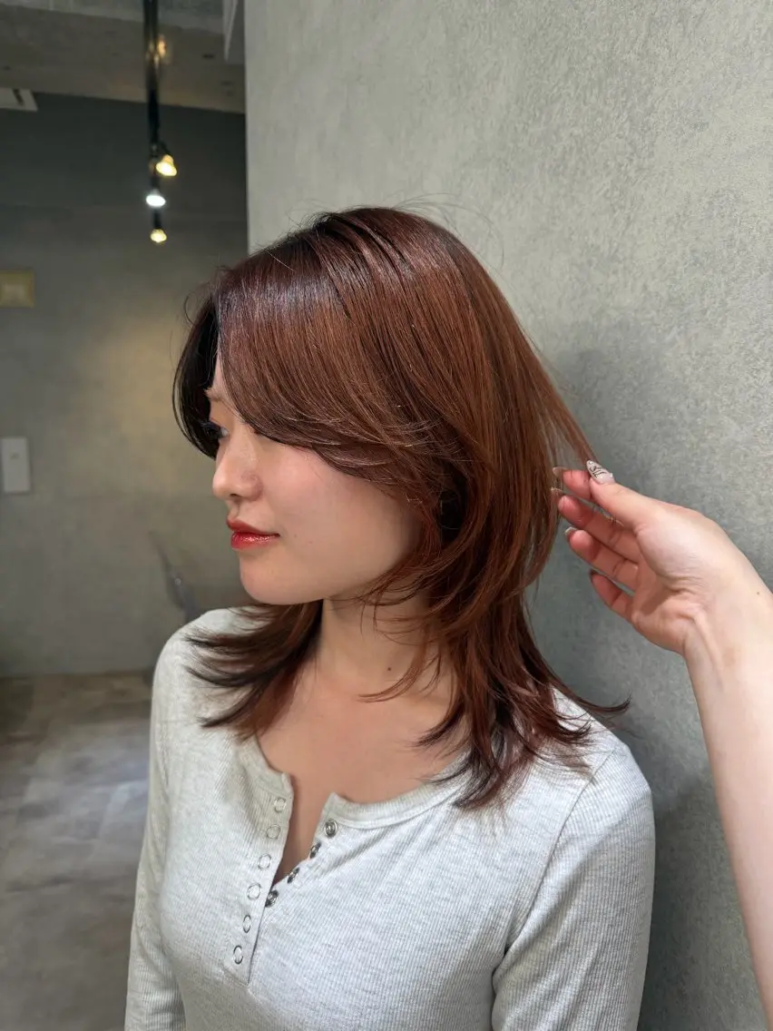 ロング ヘアカラー ハイトーン/渋谷 韓国風/Narukaのヘアスタイル