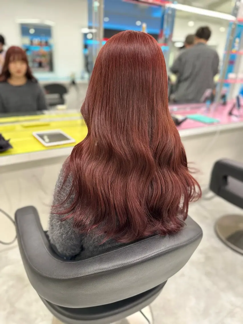 ロング カラー レッドカラー 髪質改善 ♡ダブルカラー特化♡ miyuのヘアスタイル