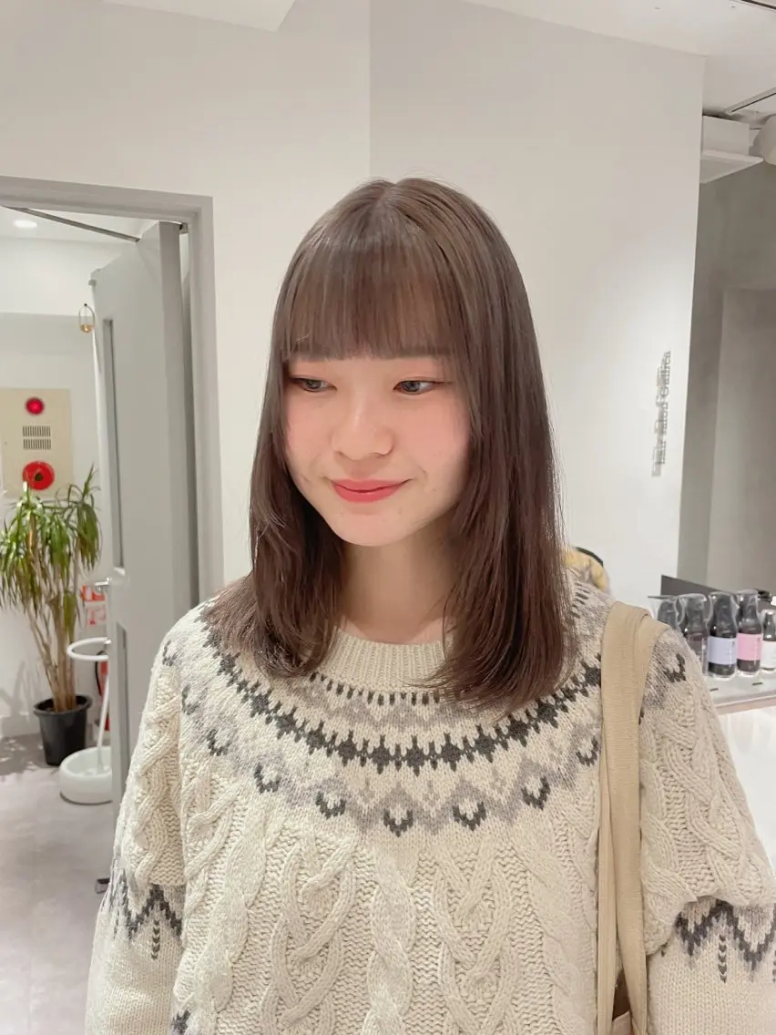 ミディアム カラー 🪞透け感&韓国ヘア 🪞honokaのヘアスタイル