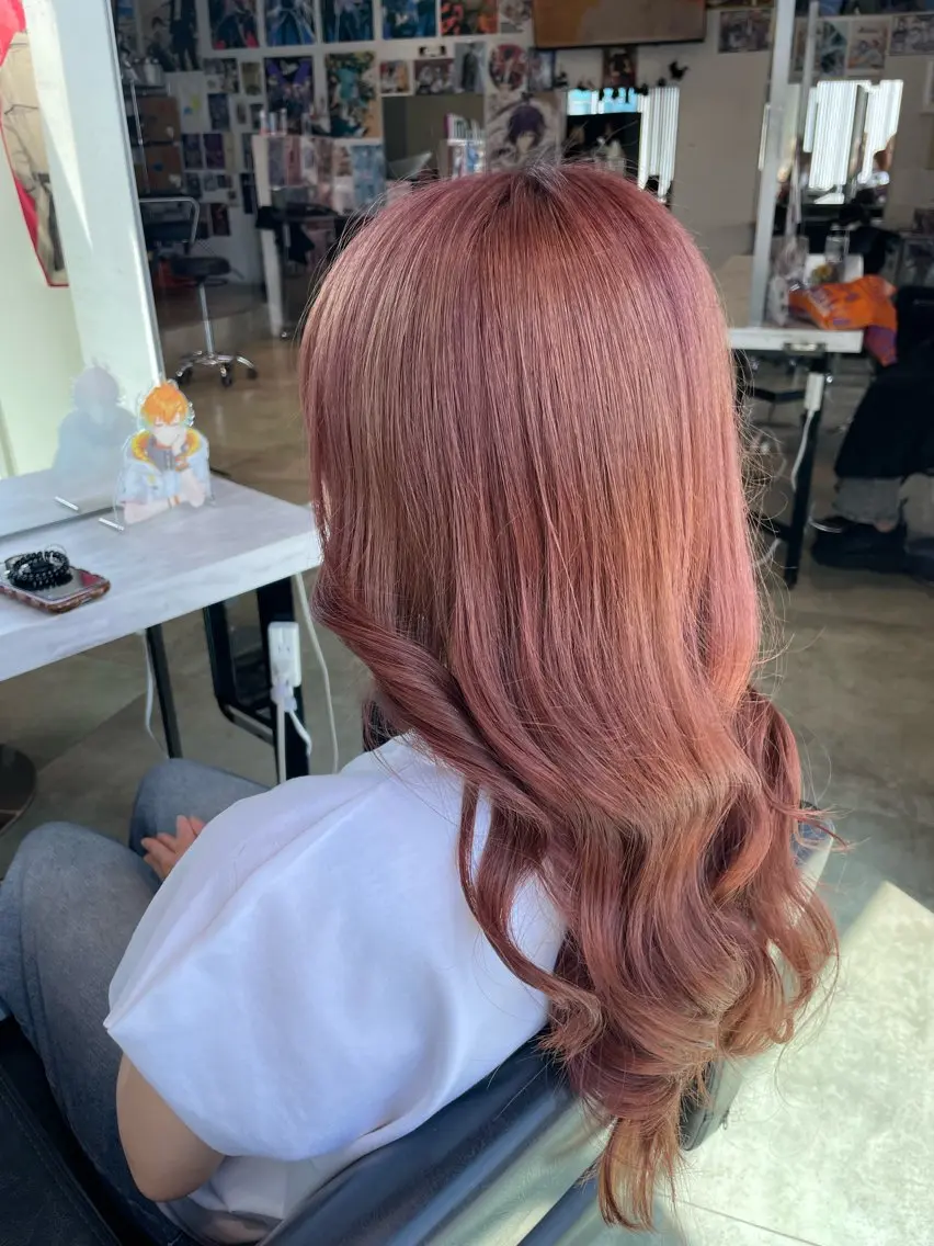 ロング 推しカラー/ブリーチ 🍒モロホシのヘアスタイル