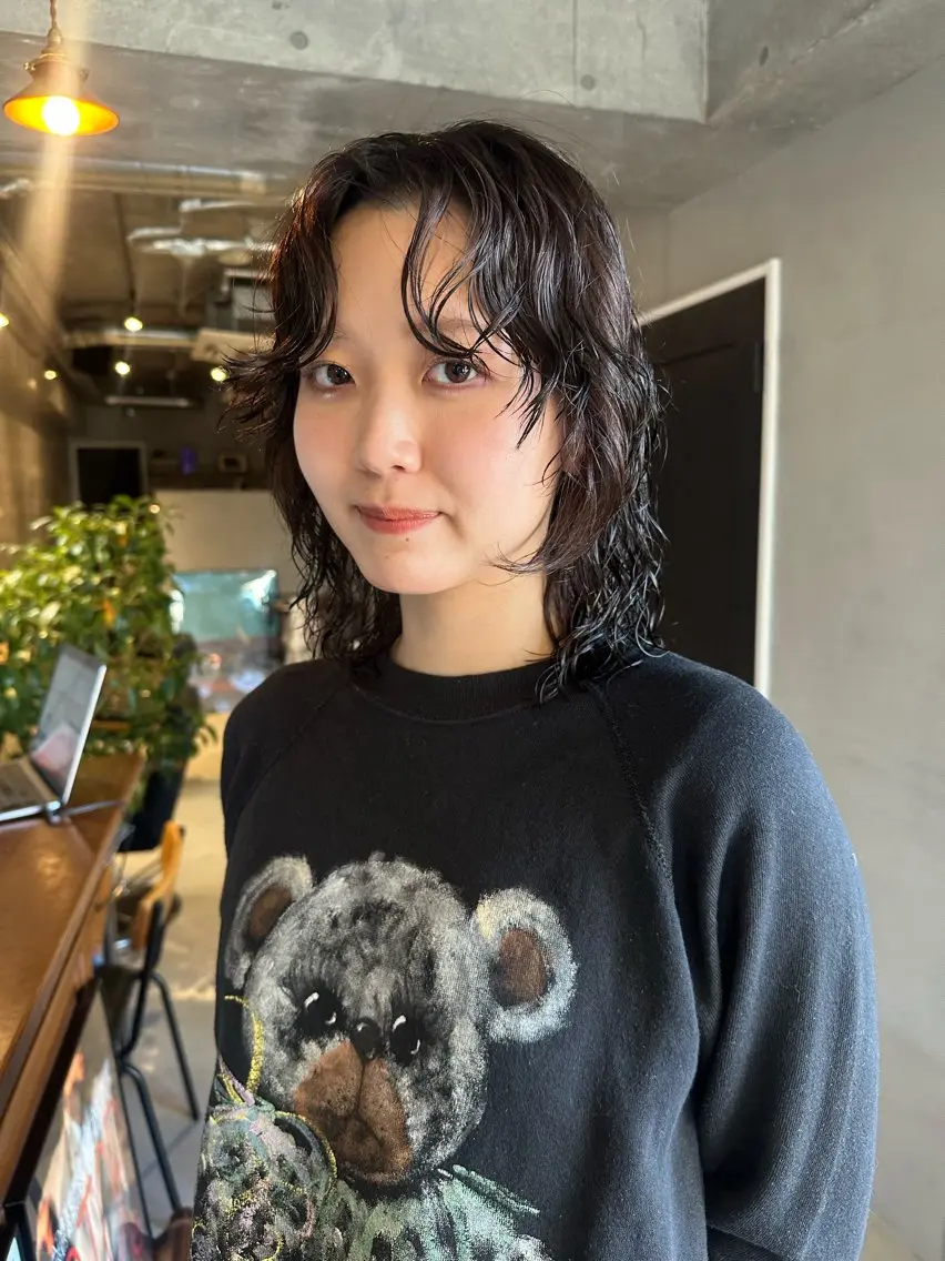 ミディアム カラー パーマ カット ヘアカラー パーマ トリートメント 斎藤祐樹 /レイヤー/パーマのヘアスタイル