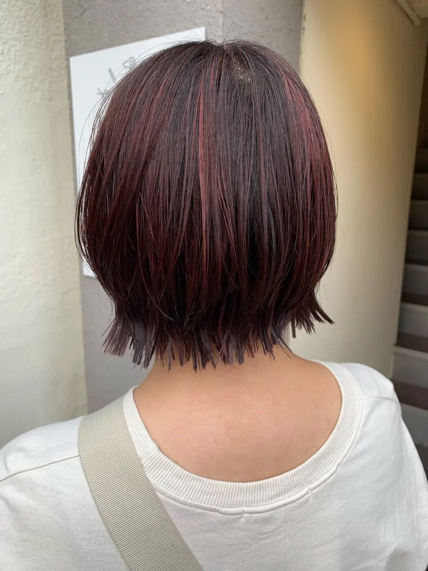ミディアム ハイライト Yuuki🌷名古屋 栄 カラー/ボブのヘアスタイル