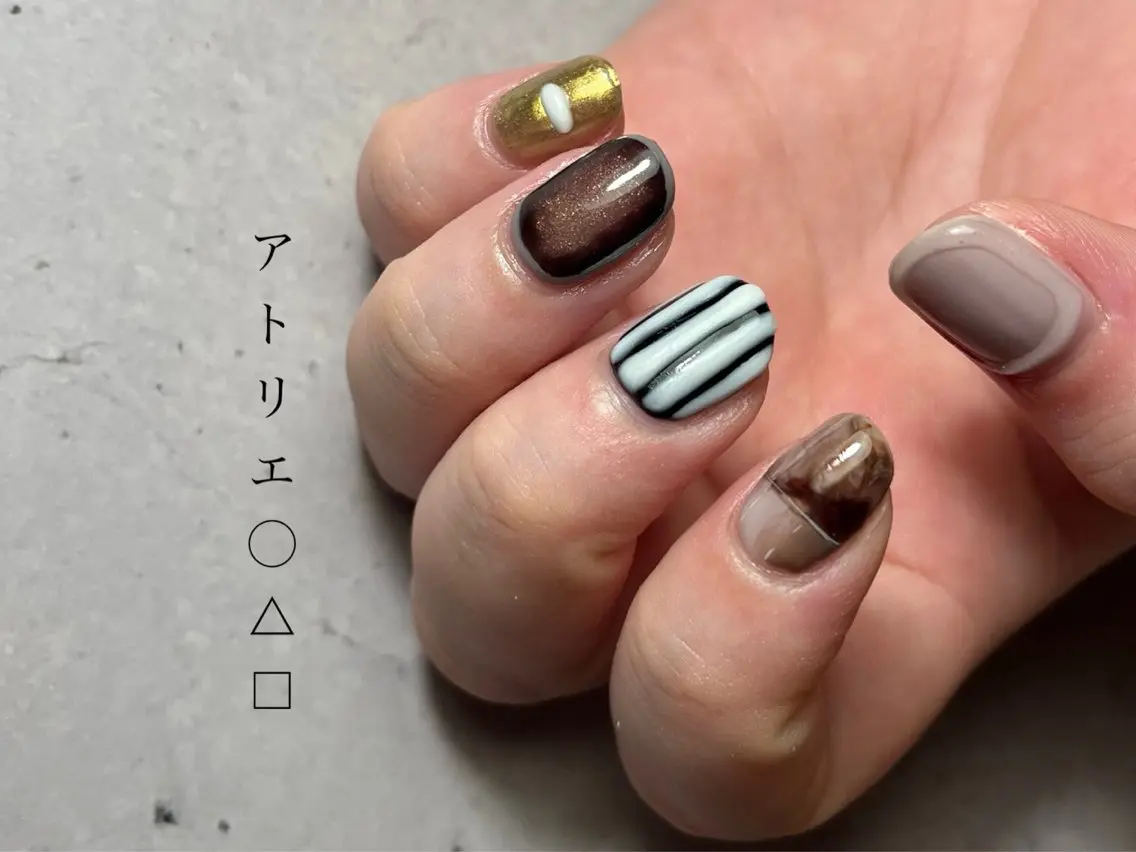 ネイル ハンドネイル アトリエ ○△□のネイルデザイン