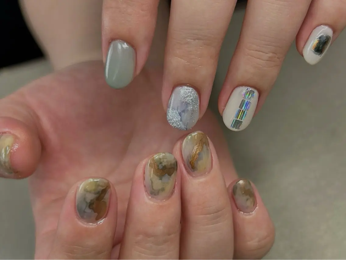 ネイル amo_nail 岡山市南区自宅ネイルのネイルデザイン