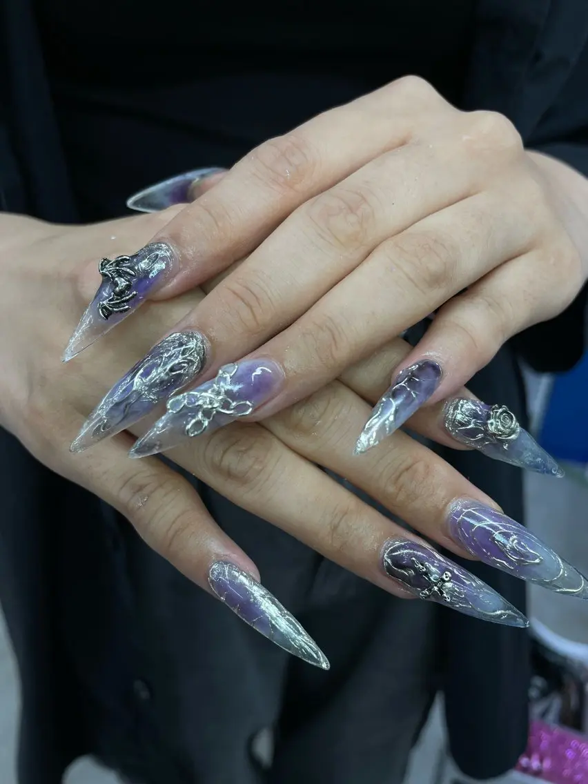 ネイル ハンドネイル ひめか🫁 推し概念・個性派のネイルデザイン