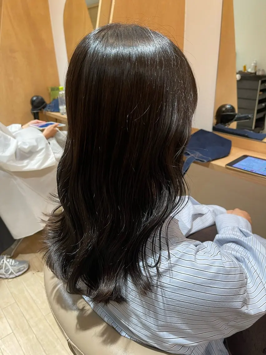 🍀平日限定🍀⚠️神コスパ⚠️贅沢生トリートメント付き🍯【カット➕イルミナカラー➕生トリートメント】の写真