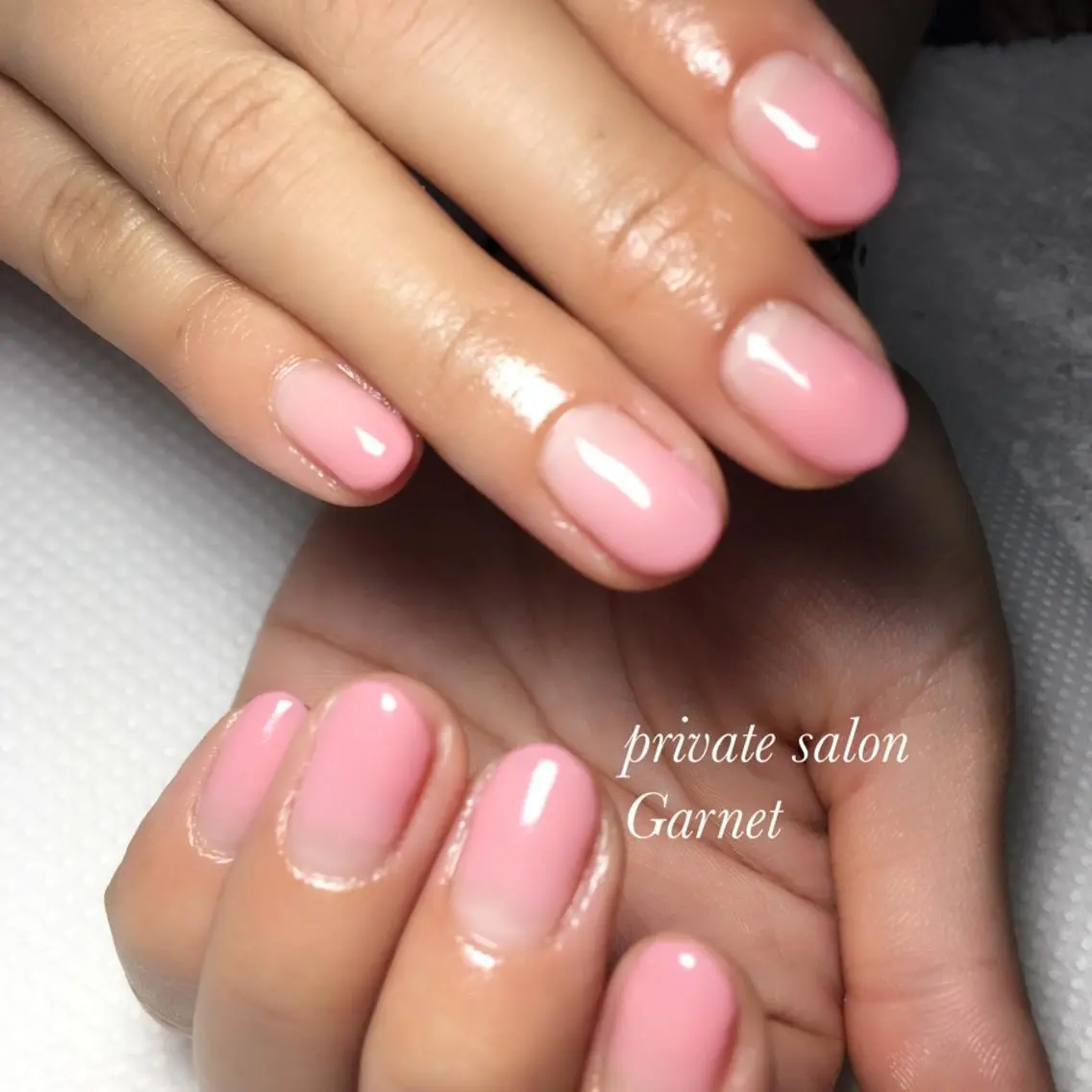 ネイル グラデーション シンプルネイル Garnet nailのネイルデザイン