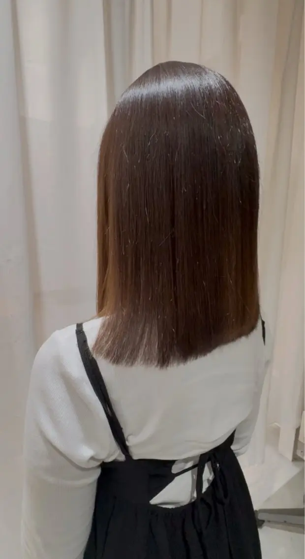 ミディアム カラー 髪質改善 トリートメント ヘアカラー トリートメント LIPPUL QOT Runaのヘアスタイル
