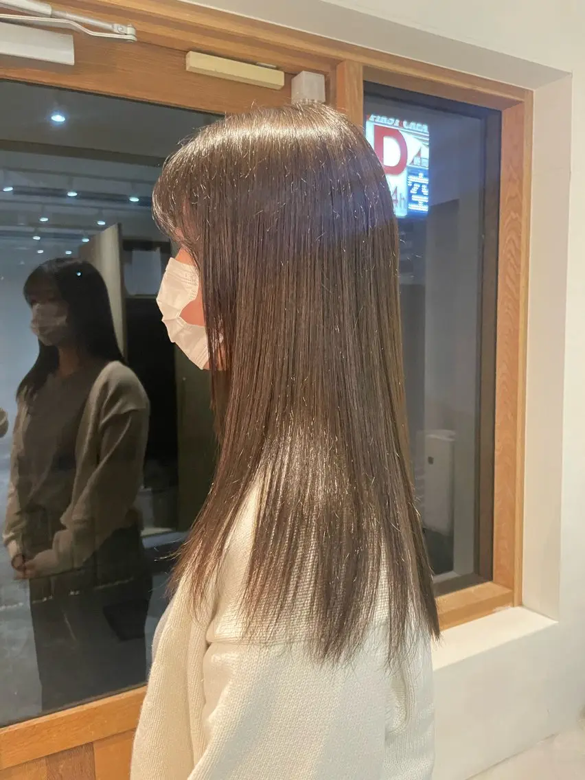 カラー 透明感カラー ヘアカラー ミキ🐈‍⬛ 鎌倉のヘアスタイル