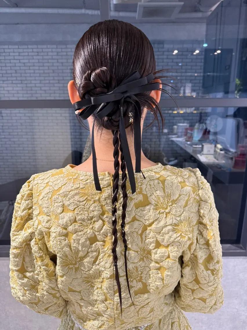 ヘアアレンジ 卒業式のヘアスタイル ヘアセット 池田 みのりのヘアスタイル