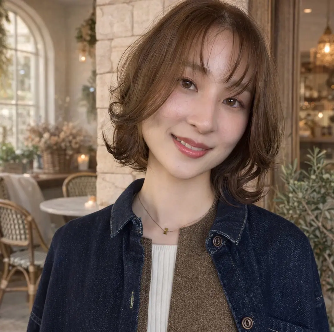 ミディアム カラー イルミナカラー カット ヘアカラー grand juteのヘアスタイル