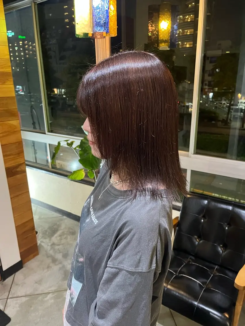 ミディアム ヘアカラー iro+soi はるかのヘアスタイル