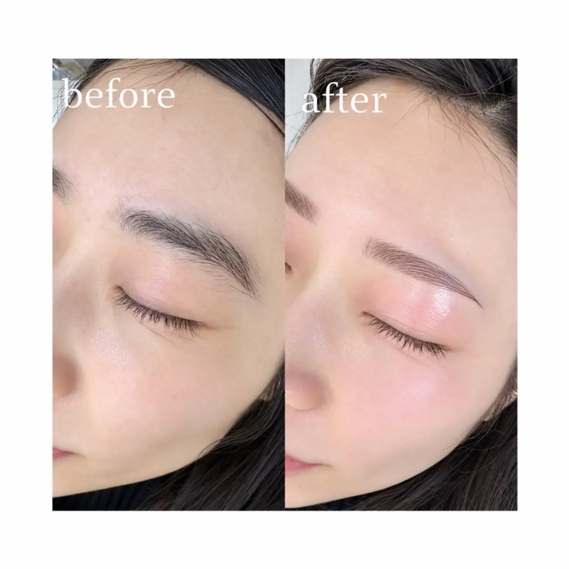 眉毛wax×カラーの写真
