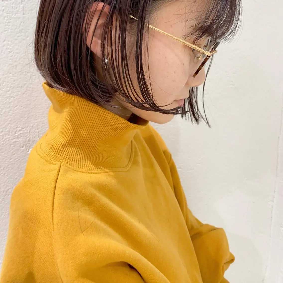 ミディアム カラー ヘアアレンジ 🫧透明感カラー/ ボブ/小笠原汐海🪽のヘアスタイル