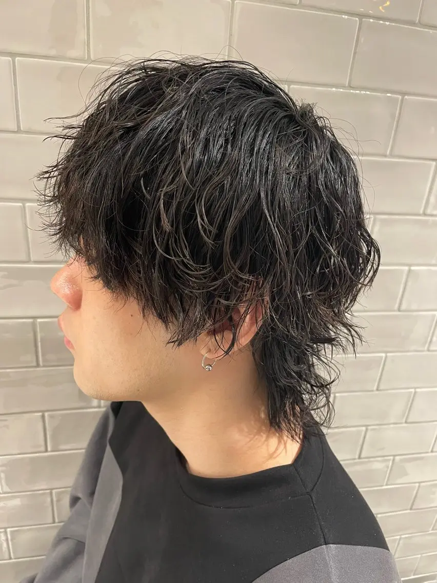 パーマ メンズ カット パーマ 大阪 美容師 林のヘアスタイル