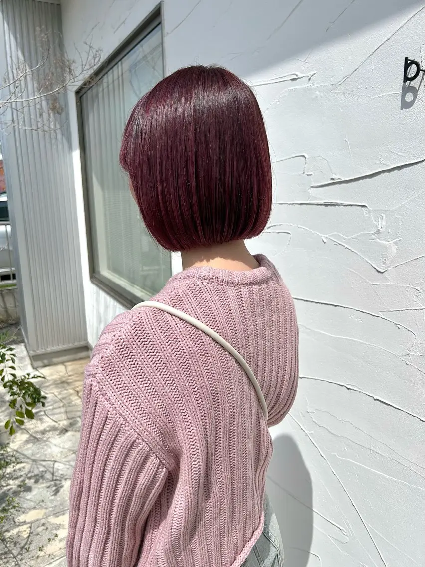 ミディアム ボブ 樋富 優香のヘアスタイル
