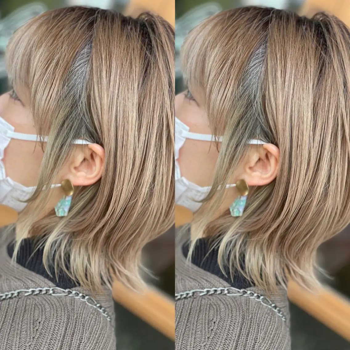 ミディアム Snaly カラー特化ページのヘアスタイル