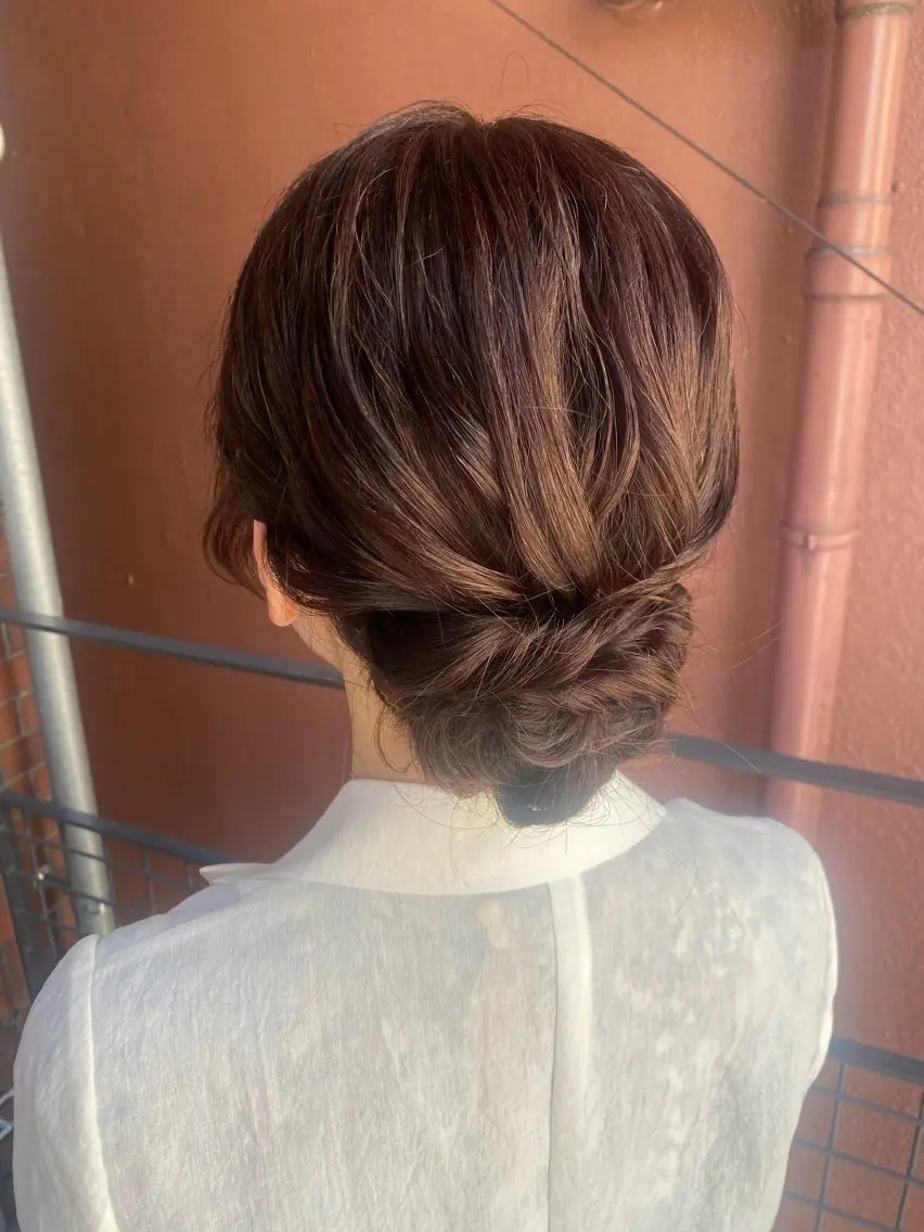 セミロング ヘアアレンジ ヘアセット 【safric】 NAOのヘアスタイル