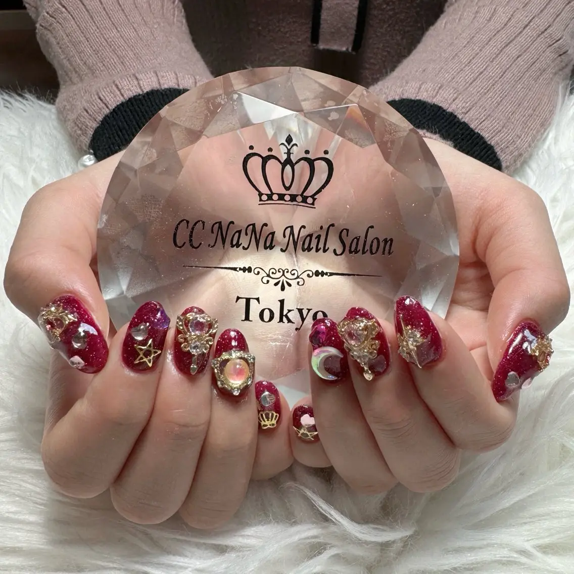 ネイル 持ち込み ハンドネイル 💎CC・NaNa 韓国風ネイル🌙Cのネイルデザイン
