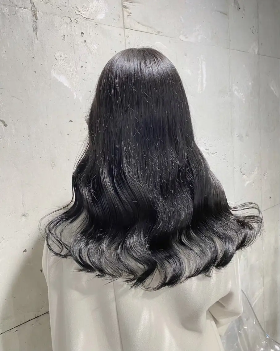 ロング カラー 黒髪 ナチュラルブラック ヘアカラー トリートメント 💖トレンド春夏 カラー💖FUTAのヘアスタイル