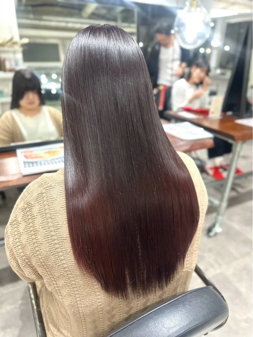 縮毛矯正の写真