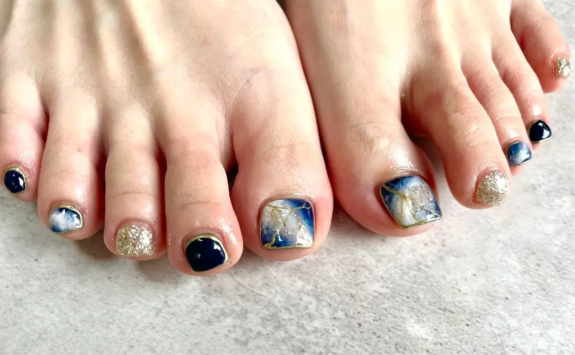 ネイル フットネイル 持ち込み RISA joie nailのネイルデザイン