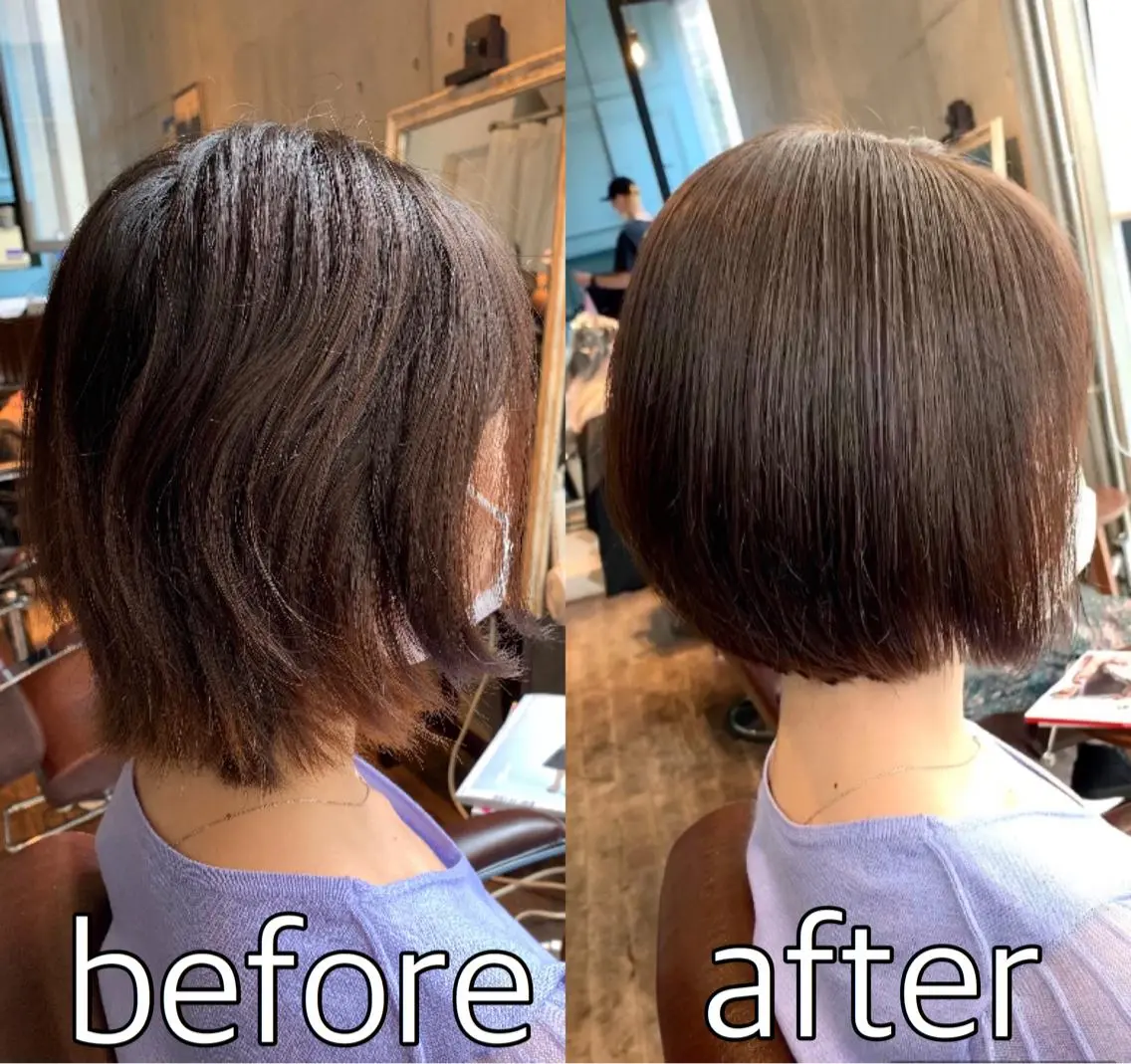 ショート ボブ ＊くせ毛に特化＊ 【yun】のヘアスタイル