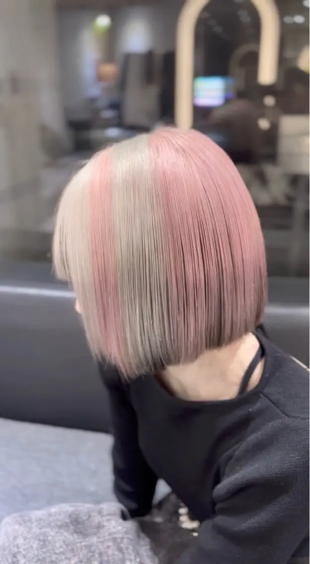 ミディアム カラー カット ヘアカラー トリートメント レイヤーカット/ ブリーチカラー/雅人のヘアスタイル