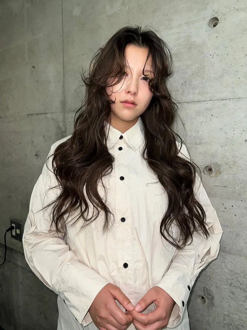 ロング カラー ヘアカラー nene 暖色/艶感カラー🥯のヘアスタイル