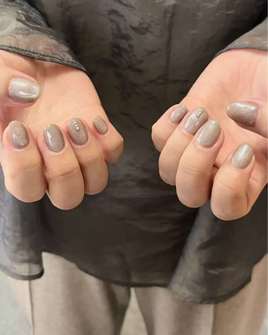 ネイル アートネイル フラッシュネイル ジェルネイル キラキラネイル マグネットネイル ハンドネイル tamu nail 　金町のネイルデザイン