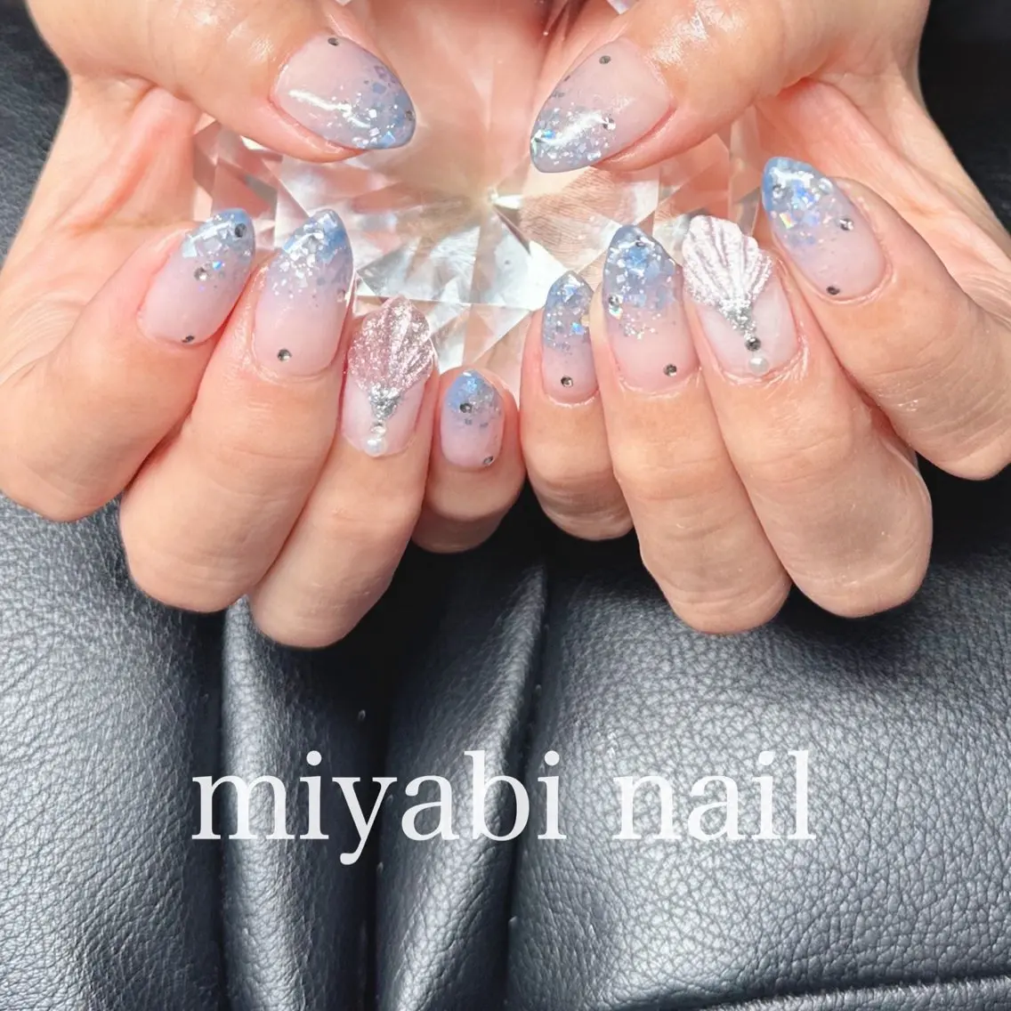 ネイル 持ち込み ハンドネイル miyabi nail 桂川駅近くのネイルデザイン