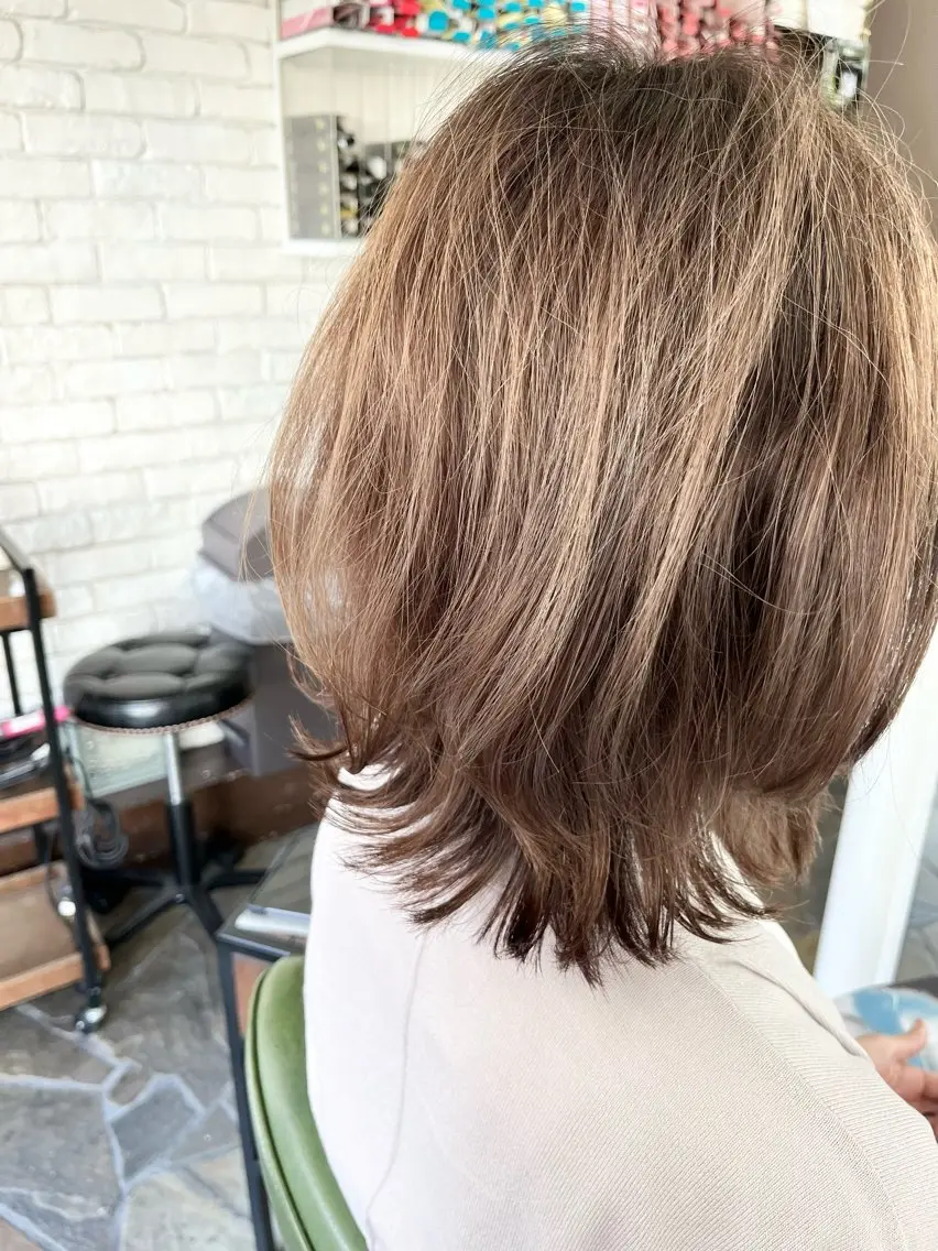 ミディアム 戸本 泰久のヘアスタイル