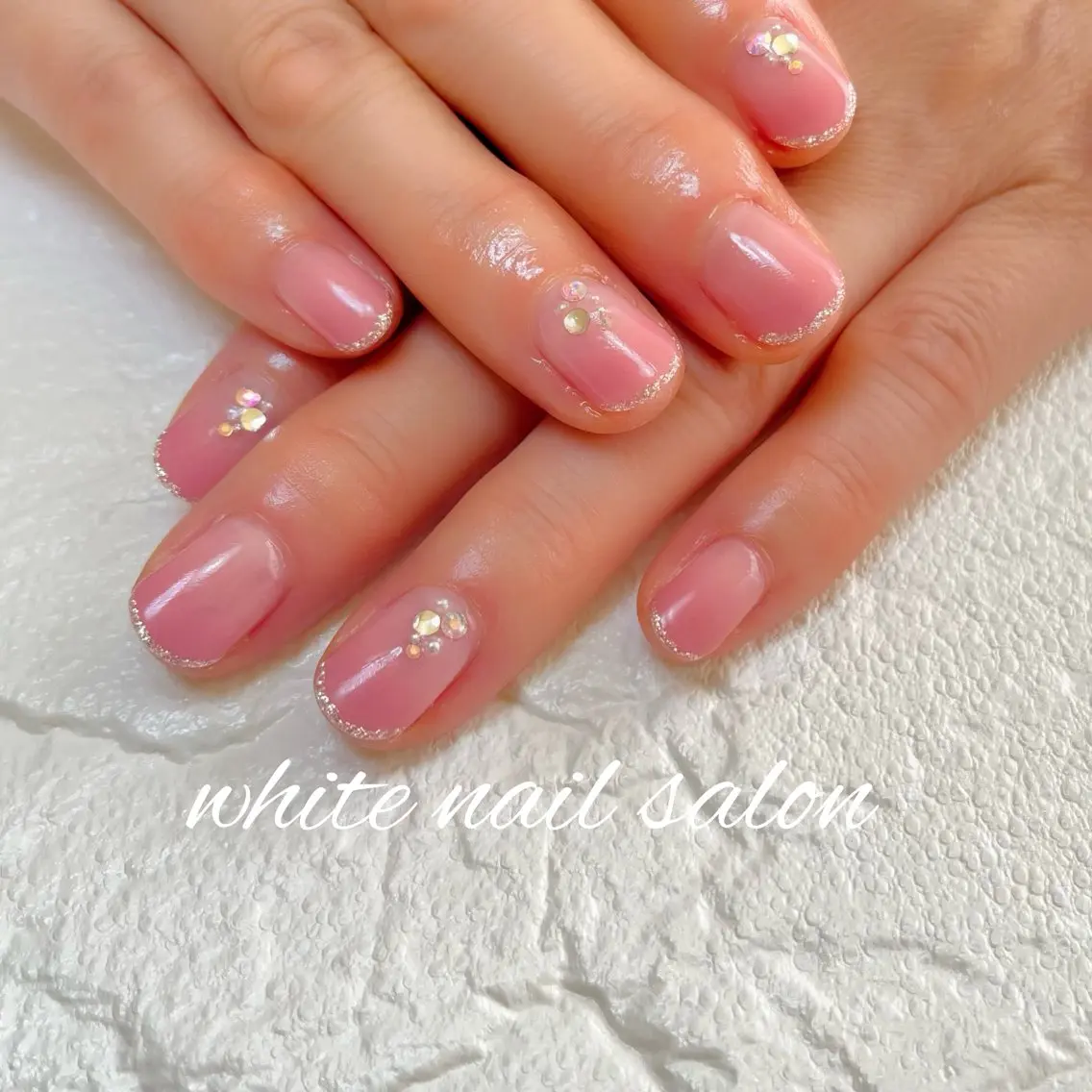 ネイル ラメ(グリッター) ハンドネイル white nail salonのネイルデザイン