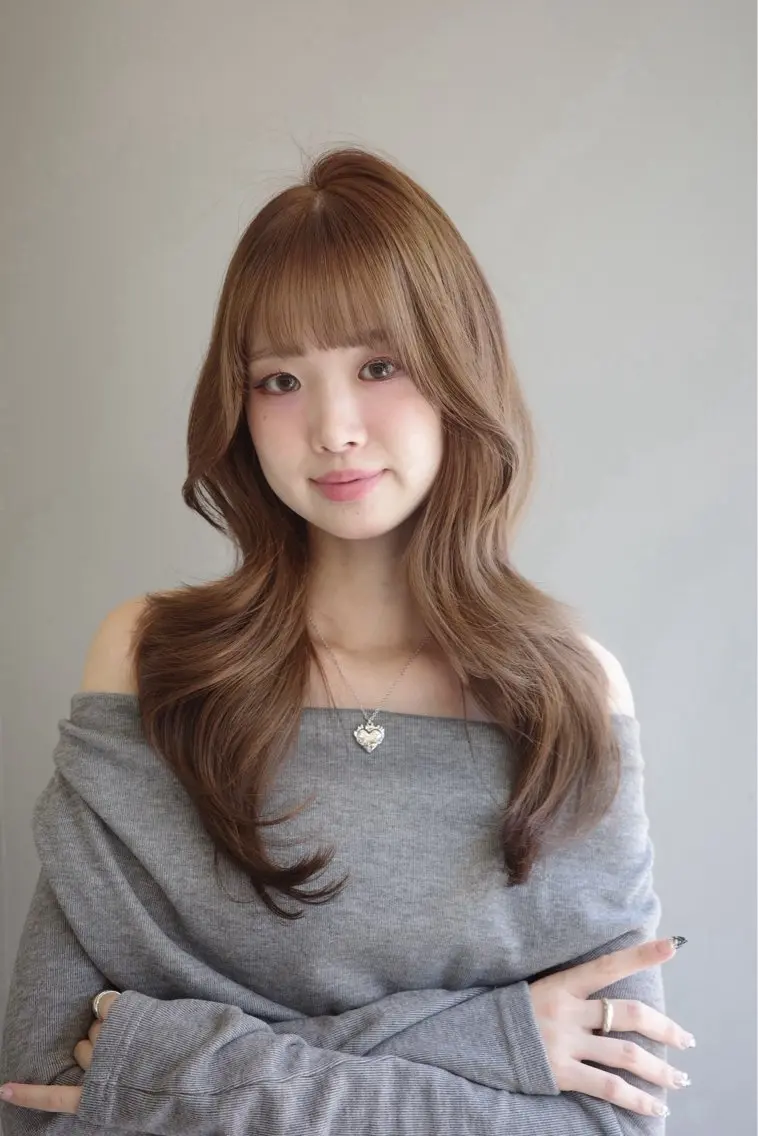 ロング ヘアカラー 髪質改善カラー/ 透明感カラーeruのヘアスタイル