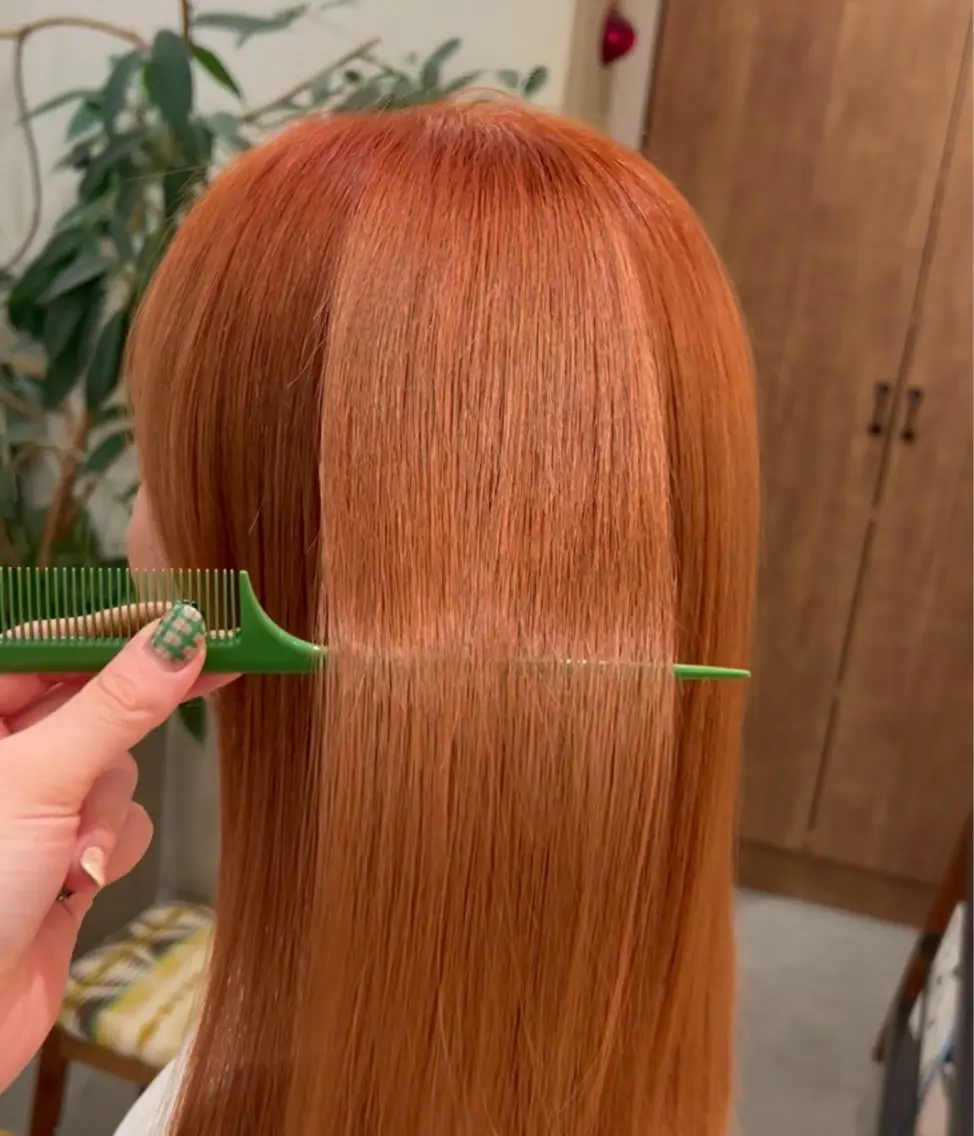 セミロング カラー ダブルカラー ヘアカラー 大髙 まりののヘアスタイル