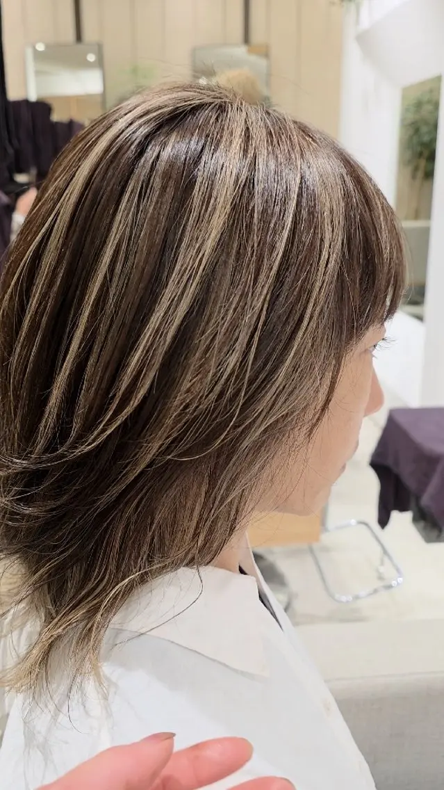 ミディアム ヘアカラー トリートメント ✂髪質改善ストレート NO.1 深澤 颯斗のヘアスタイル