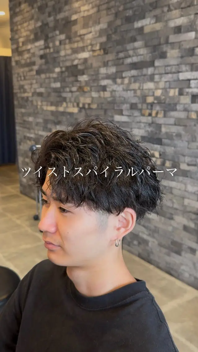 パーマ メンズ 福田 聖のヘアスタイル
