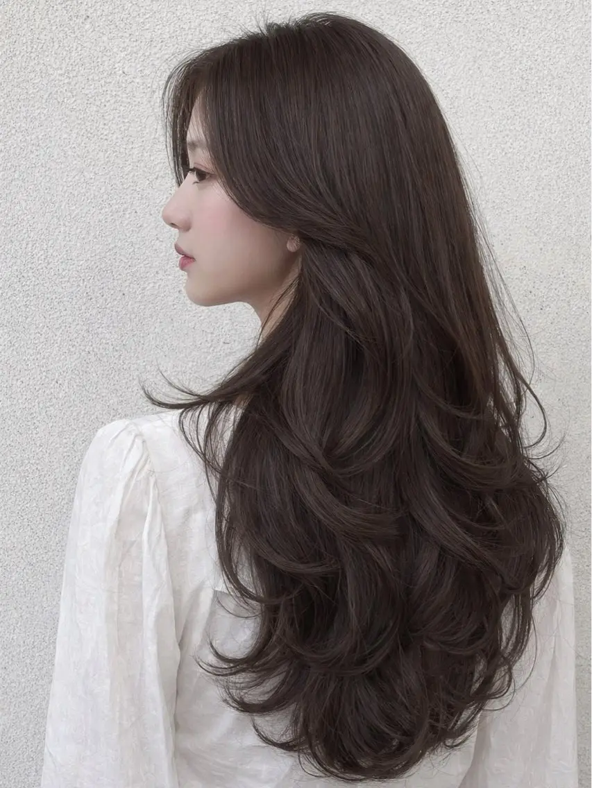 ロング カット ヘアカラー トリートメント KANA🌷 髪質改善のヘアスタイル